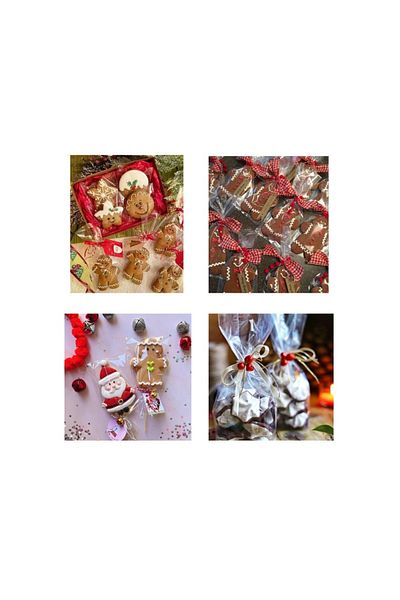 Ambalaj Evi New Year's Cookie Bag - 10X20 Cm, 1000 Pieces