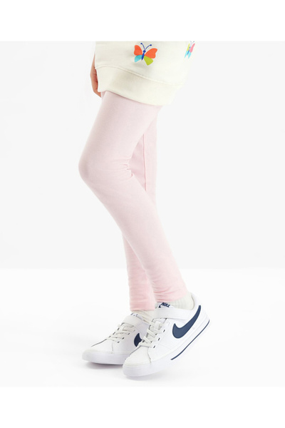 Primo Gino - Girls Cotton Full Sleeves All Over Printed Hoodie With Leggings Set - Ivory