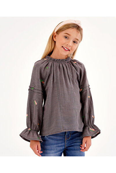 Primo Gino Full Sleeves Top - Grey