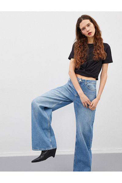 Koton Tricou negru de damă 1YAL18273OK
