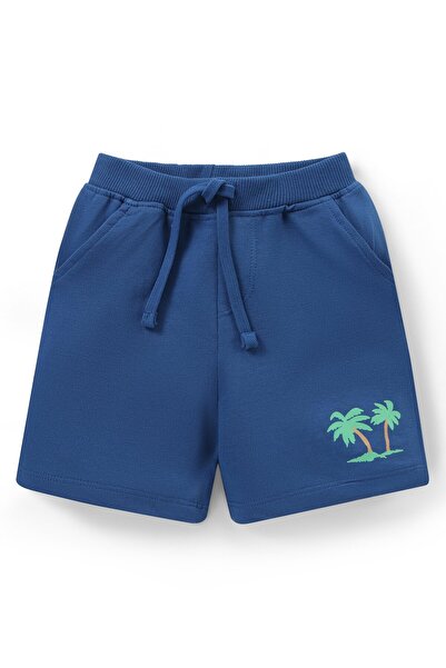 Babyhug Single Jersey Knit Half Sleeves T-Shirt & Shorts Set Boat Print - Multicolor