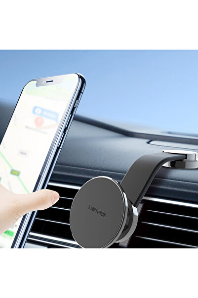 Lenyes Magsafe Uyumlu Bükülebilen Eğimi Ve Düz Zemin Araç Telefon Tutucu