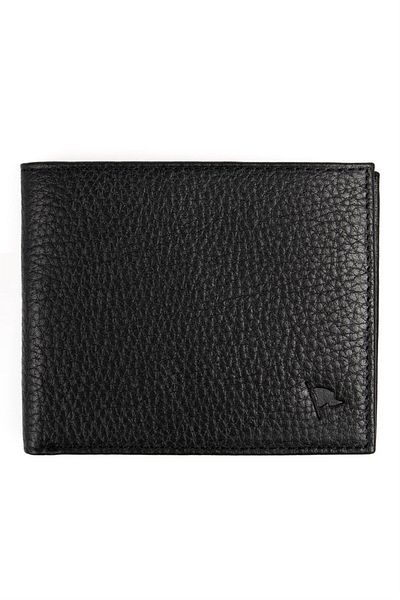 Tudors Men's Black Genuine Leather Wallet