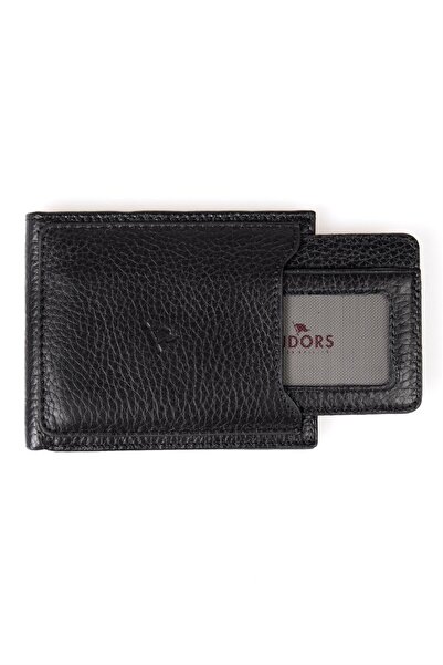 Tudors Genuine Leather Men's Black Wallet