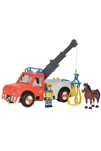 Simba Masina de pompieri Simba Fireman Sam Phoenix cu figurina si cal