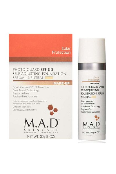 Mad M.A.D Skincare Solar Ptotection Photo Guard SPF 50 Self-Adjusting Foundation Serum, 30g