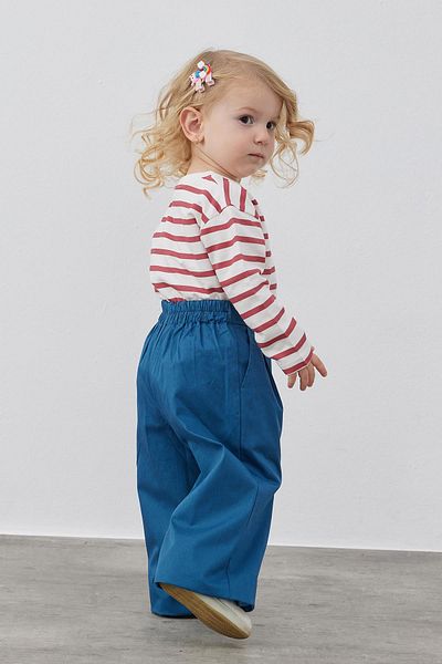 Tics Indigo Palazzo Trousers