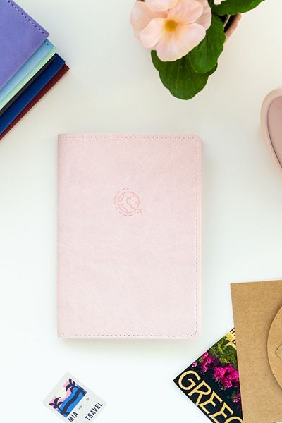 Matt Notebook Husa pentru pașaport roz
