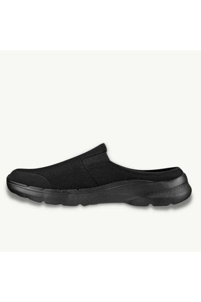 SKECHERS حذاء المشي Go Walk 6 سهل الارتداء للرجال، أسود
