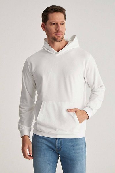 D'S Damat Φούτερ με λευκό βαμβακερό λογότυπο Relaxed Fit