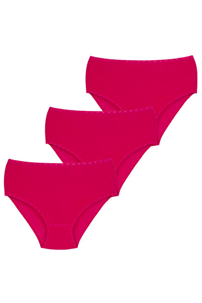 CNT Women's Rib High Waist Large Size Panties 3 Pack