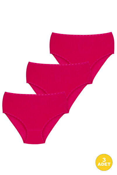 CNT Women's Rib High Waist Large Size Panties 3 Pack