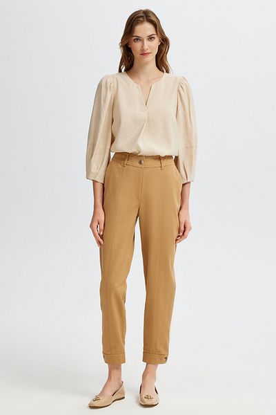 Naramaxx Buttoned Carrot Form Trousers