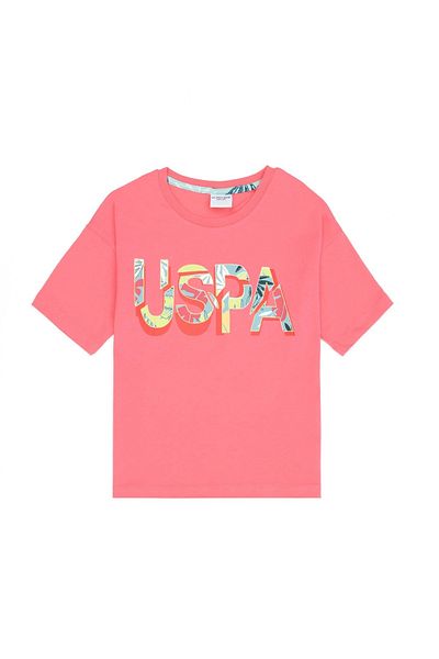U.S. Polo Assn. BAZA. Polo Assn. Baza. Set Capri pentru fetiță Polo Assn Sweet Pomegranate Flower Pomegranate Color