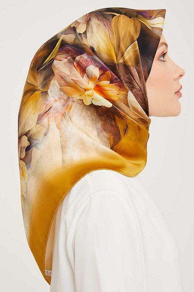 Armine Σειρά Nostalgia Twill Silk Scarf 9001-58nt