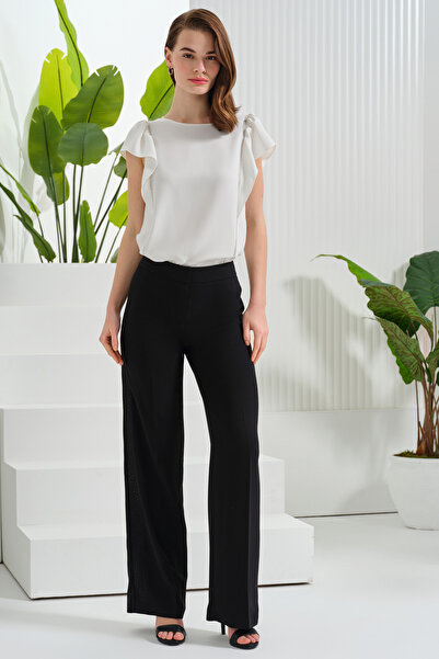 Naramaxx Bočne Sa kamenim detaljima Široke nogavice pantalone