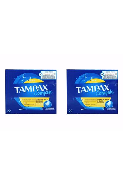 TAMPAX Compak Normal Tampon 22'Li-2 Paket