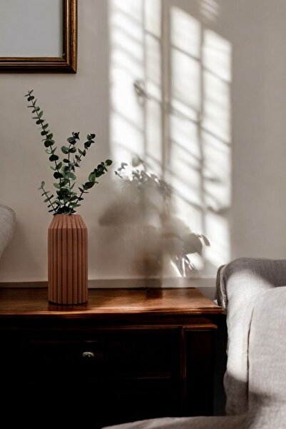 tambana Vază decorativă din teracotă, obiect decorativ pentru casă, vază deco...
