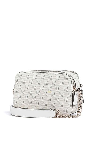 Guess G Wave Camera Crossb Women's Ecru Crossbody Bag Hwjt9344140-Stl