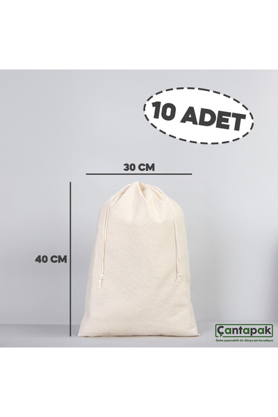 ÇANTAPAK 30 X 40 CM BEZ KESE (10 ADET )