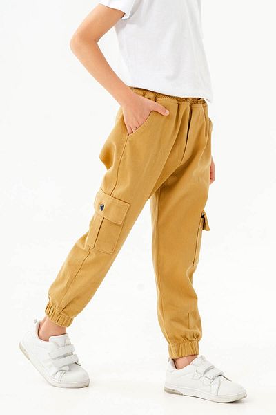 Gold Class Kidswear Elastic Waist and Leg Cargo Pocket Jogger Boy's Trousers