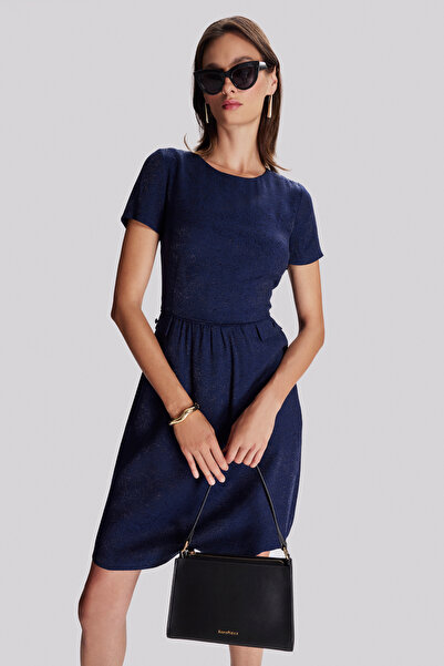 Naramaxx Dokulu Diz Boy Elbise