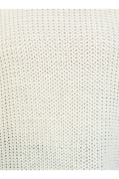 Por La Cara Selanik Örgü Balıkçı Kazak - Kemik - Por La Cara