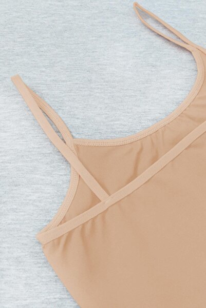 Sensu Women's Rope Strap Laser Cut Crop Bustier - Bst2005