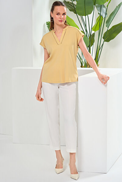 Naramaxx V Yaka Örme Bluz