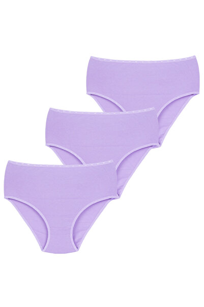 CNT Women's Rib High Waist Large Size Panties 3 Pack