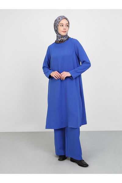 Refka Aerobin Basic Set - Dark Saks Tunic and Pants Set
