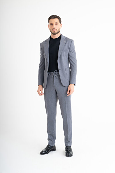 Suitmen Süper Slim Fit Takım Elbise - Gri