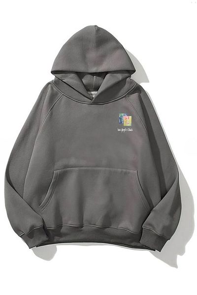 The Champ Clothing Van Gogh's Chair Printed - Smoked Unisex Hooded Hoodie φούτερ
