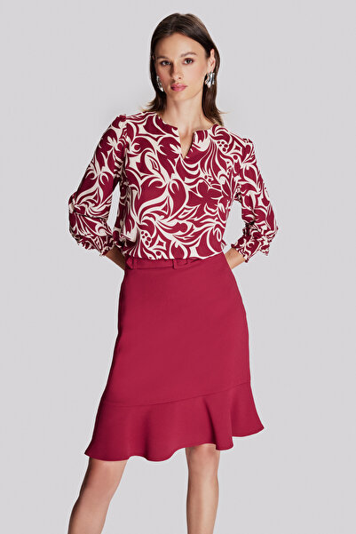 Naramaxx Etekucu Fıfırlı Kemerli Etek