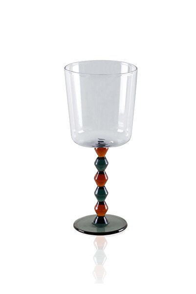 The Mia Bead Şarap Kadehi Amber 300 ml