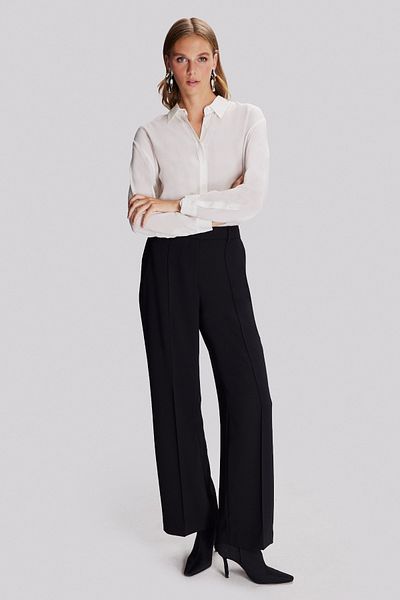 Naramaxx Wide Leg Front Stitched Trousers