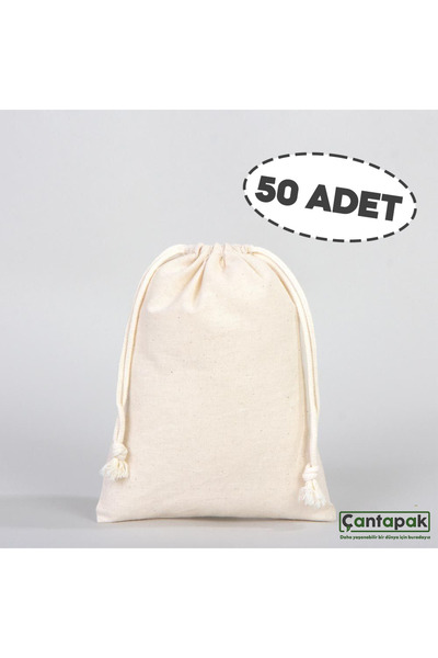 ÇANTAPAK ÇANTAPAK BÜZGÜLÜ HAM BEZ KESE 15 CM EN X 20 CM BOY ( 50 ADET )