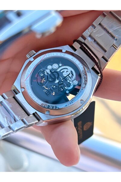 Bigotti Automatic and Wind up Case and Cord Steel 5 Atm Waterproof Men's Wristwatch Ebg.10642.X3