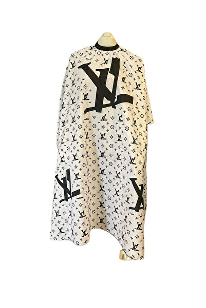 ÖNLÜK SEPETİ Siyah Beyaz Penuar Berber Önlüğü Saç Kesim Önlüğü Tıraş Önlüğü