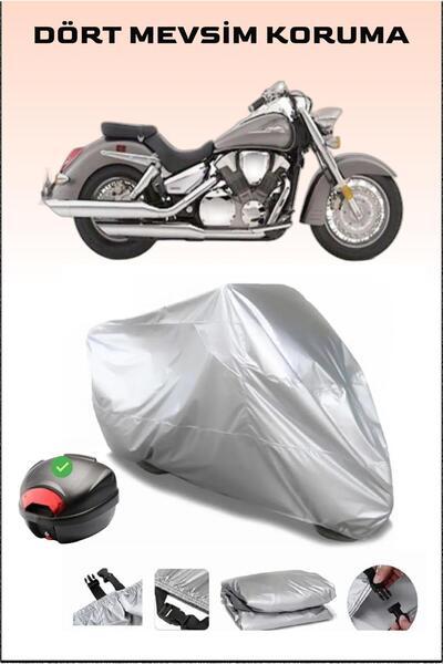 Breen Waterproof and Durable Motorcycle Tarpaulin Compatible with Honda VTX 1...