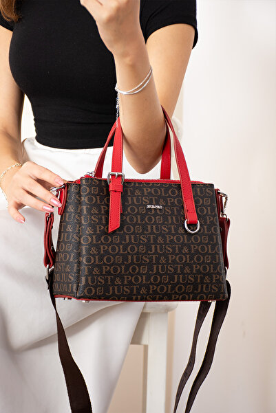 Just Polo JP Women's New Season 3 Compartment Luxury Soft Leather Adjustable ...