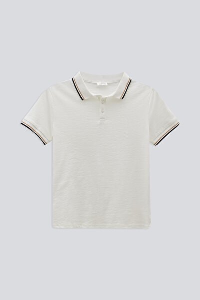 BABOKAH (KİDS BOY) Flamlı Çizgili Triko Yaka Polo