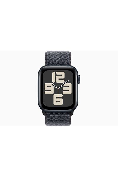 Apple Watch SE GPS 44mm Midnight Aluminium Case with Ink Sport Loop