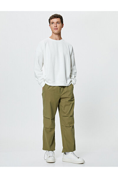 Koton Basic φούτερ Relaxed Fit Crew Neck Μακρύ μανίκι