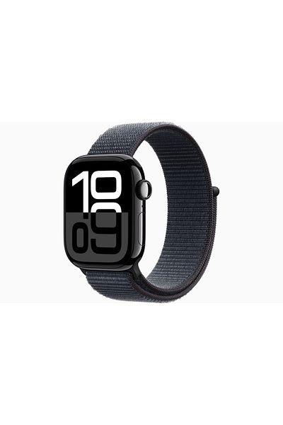 Apple Watch Series 10 GPS + Cellular 46mm Jet Black Aluminium Case with Ink Sport Loop