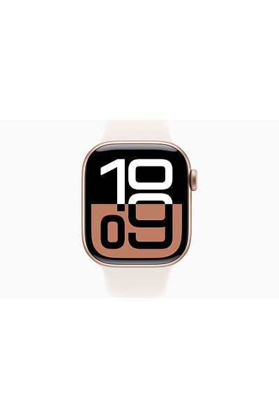 Apple Watch Series 10 Gps 42mm Rose Gold Aluminium Case With Light Blush Sport Band - M/l