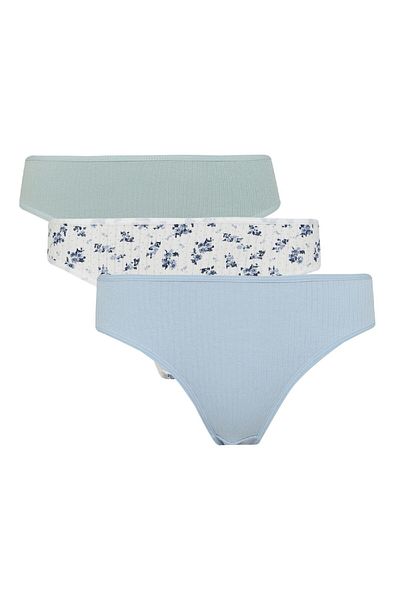 DeFacto Fall in Love 3-Pack Slip Panties D6397Ax24Au