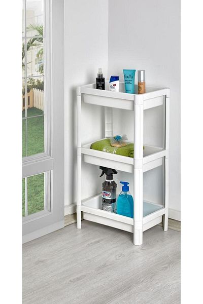 almital mobilya aksesuarları furniture accessories vesken 3-tier Kitchen anD Bathroom Organizer - Shelf Unit (white)