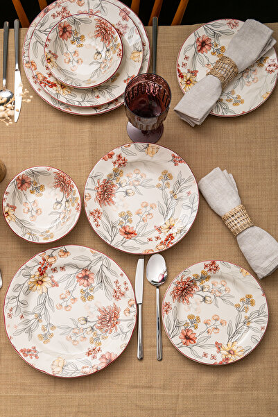 Emsan İstanbul Porselen Ayasofya 24 Parça 6 Kişilik Yemek Takımı