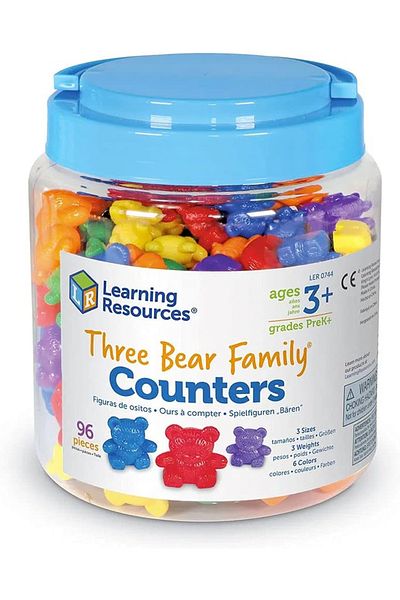 Learning Resources Three Bear Family Counters Set of 96-LER0744